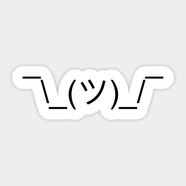 ¯\_(ツ)_/¯ Sticker by afewpixels